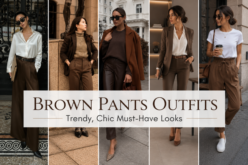 24+ Brown Pants Outfits: Trendy, Chic Must-Have Looks