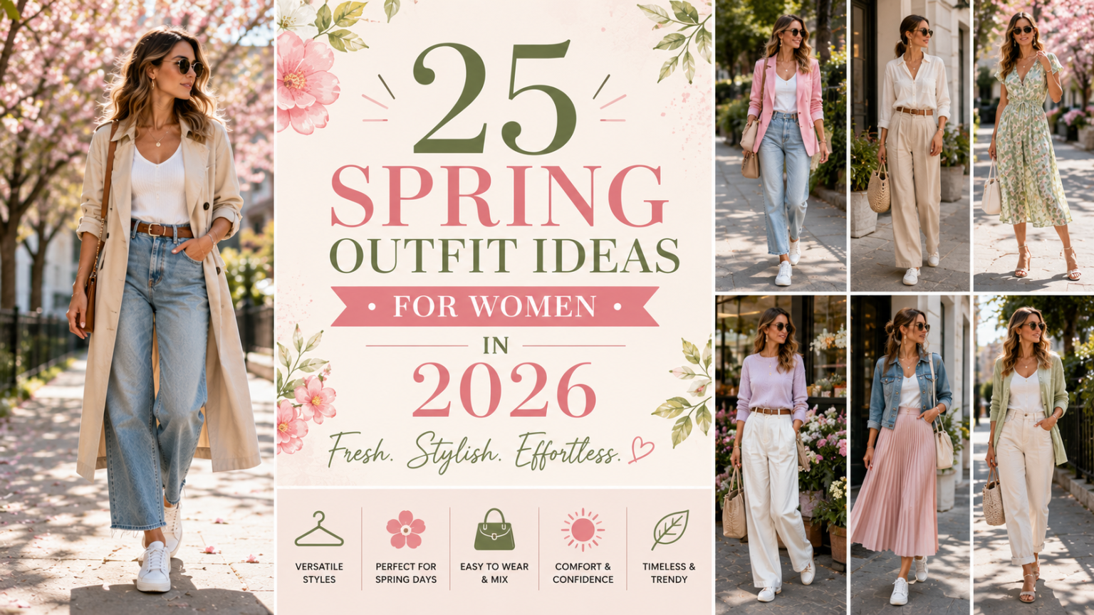 25 Spring Outfit Ideas for Women in 2026